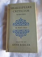 Shakespeare Criticism (Oxford Paperbacks) B001ALS154 Book Cover
