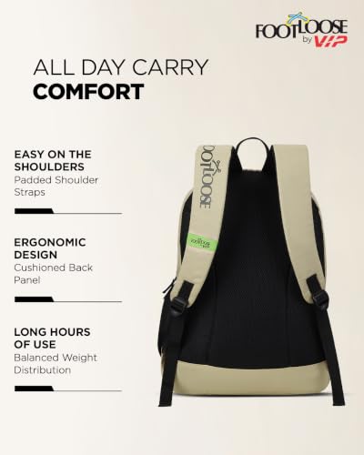 Image of FOOTLOOSE by VIP Nomad Laptop Backpack for Men & Women | 26 Litre Travel Backpack with 15.6 inch Laptop Compartment | Office, College, School Bag