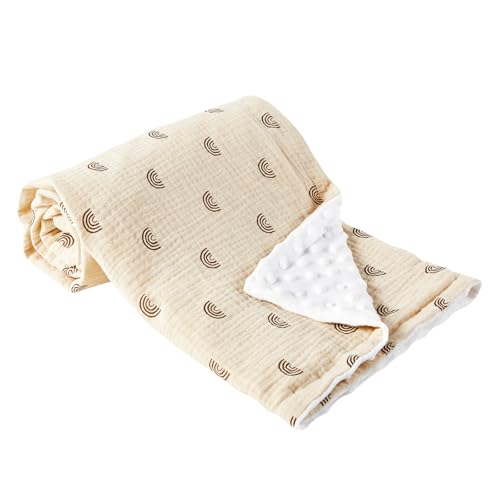 Jokureao Babydecke für Neugeborene, 75 * 100cm, Weiche Baumwolldecke für Kleinkinder, Kinderbett, Kinderwagen und Baby-Geburtstag