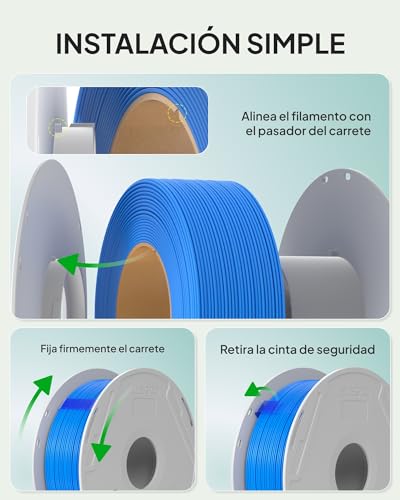 Image of ELEGOO PLA Basic Refill Filament 1.75mm Bundle 4KG, 3D Printer Filament No Spool for Reusable Spool Refilling, 4pcs 1kg Spool(2.2lbs) Sunflower Yellow /Apple Green /Beige /Cocoa Brown