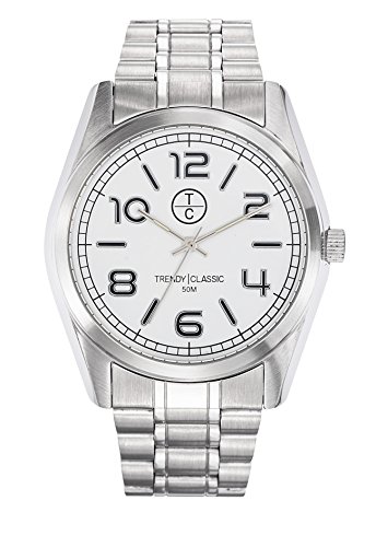 Montre homme quartz analogique haut de gamme CM1017-01 au cadran blanc raffiné