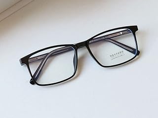 Personality Anti Blue Light Reading Glasses Clear Vision Computer Readers Eyeglasses Flat Light Mirror for Women/Men (Color : Black, Size : +150)
