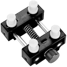 Watch Vise Tool, Wristwatch Repairing Open Adjustable Metal Watch Case Holder Tool Three Color OptionalBlack