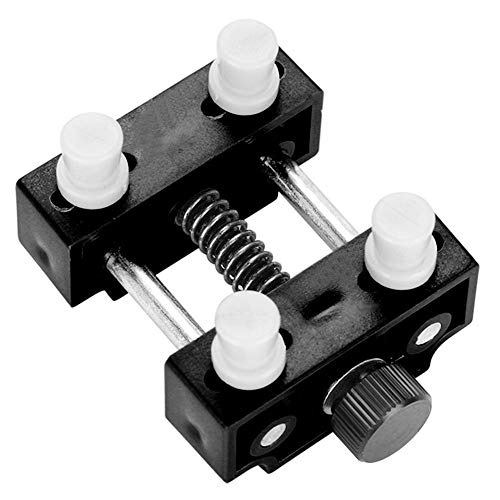 Watch Vise Tool, Wristwatch Repairing Open Adjustable Metal Watch Case Holder Tool Three Color Optional(Black)