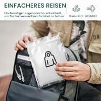 Aolegoo 2 Stück Regenponcho, EVA Wiederverwendbarer Tragbarer Unisex-Regencape für Survive, Fahrrad, Wandern, Camping, Angeln, Konzert, Stadion, Festival (Gelb) – Ansicht 7