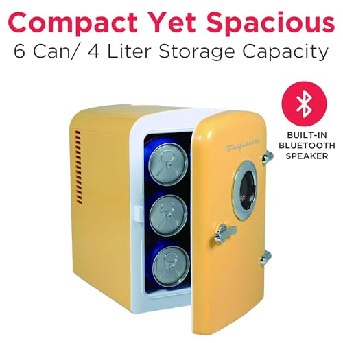 Frigidaire Curtis EFMIS151 Mini Portable Compact Personal Cooler Fridge, 4 Liter Capacity, 6 Cans, Makeup, Skincare, Fre - Additional View