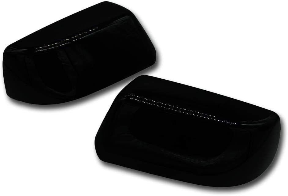 Exclusive GLOSSY Black Mirror Covers Overlay Unit Compatible With Tahoe Suburban