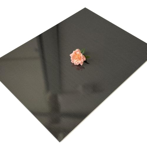 Plaque en fibre de carbone 3K rigide de 4 mm pour modélisme et châssis drone unie