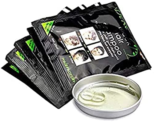 10 PCS Dexe Instant Hair Dye for Men Women - Natural Ingredients Hair Shampoo - Temporary Hair Dye - Simple to Use Last 30 days Great Choice for Woman&Man