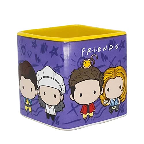 Caneca de Porcelana Chá Café Friends Kawai 300ml presente