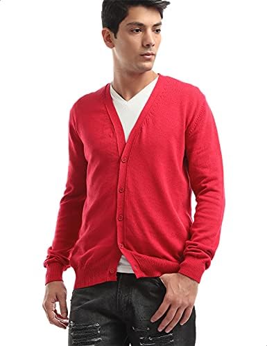 long red cardigan men