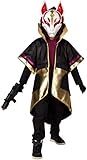 P.D. Prestige & Deluxe Robe de carnavale compatible avec FORTNITE Drift Fox Taille 7 8 ans (7-8 ans : Hauteur enfant / ou 128 cm)
