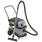 Fartools Aspirateur Eau, poussière, plâtre et gravats, Triple Filtration et décomatage 1600W 35L, Prise asservie, variateur de Vitesse, Trolley, Nombreux Accessoires