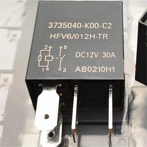 Relé de 12V HFV6 con capacidad de 30A para conmutación eléctrica estable