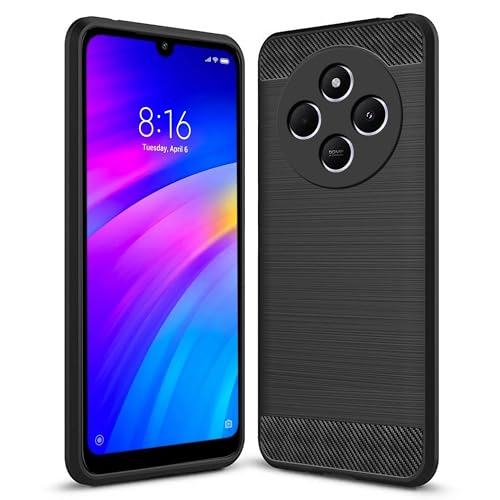 Image of Amazon Brand - Solimo Back Cover Case for Mi Redmi 14C 5G | Compatible for Mi Redmi 14C 5G Back Cover Case | 360 Degree Protection | Soft and Flexible (TPU | Matte Black)