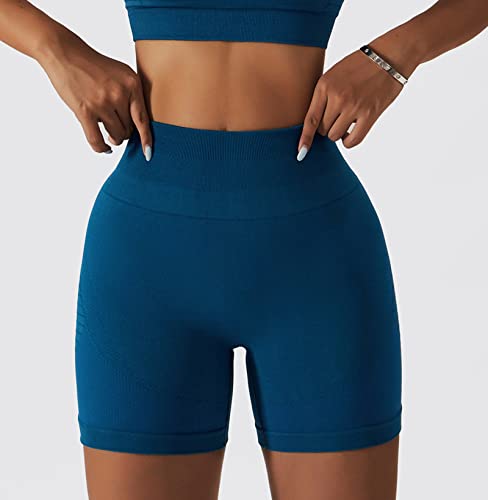 Image of Workout Sets for Women 2 Piece Seamless Ribbed Tank Top Sport Bra High Waist Biker Shorts GYM Yoga Exercise Outfits