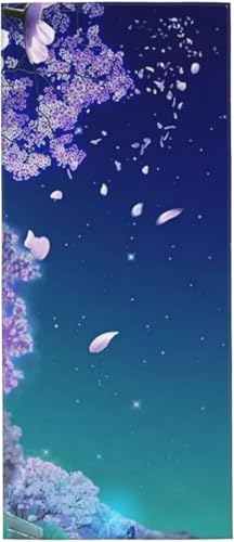 和柄 和風 ピンク 桜 花 ビーチマット 大判 マイクロファイバー 肌触り ギフト 通気性 プール用 抗菌性、デオドラント、多機能バス、良い家庭用 30*70cm