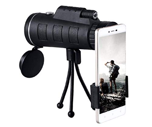 Kaiyu Monocular Telescope, 40x60 High Power HD with Smartphone Holder & Tripod - Waterproof, Durable, Clear FMC BAK4 Prism Dual Focus for Bird Watching, Camping, Hiking