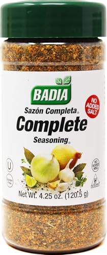Image of Badia Complete Seasoning Salt-Free, 4.25 oz - All-Purpose Spice Blend of Garlic, Onion, Pepper, Herbs & Spices - Savory Signature Blend (with No Salt)