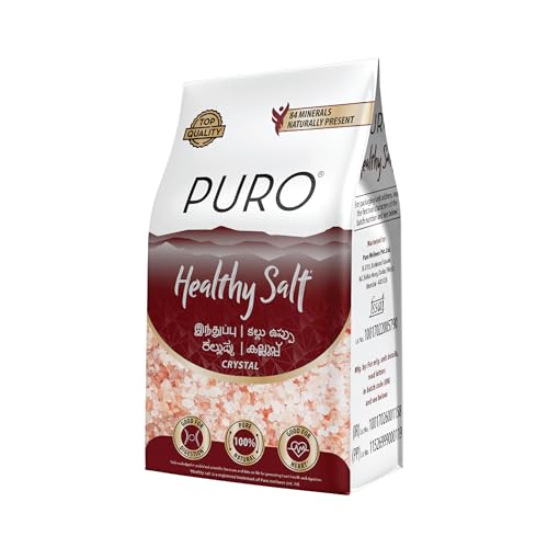 Image of Puro Healthy Salt || Rock Salt || 1 kg (Crystal), 100% Natural, Low Sodium, with Natural Minerals