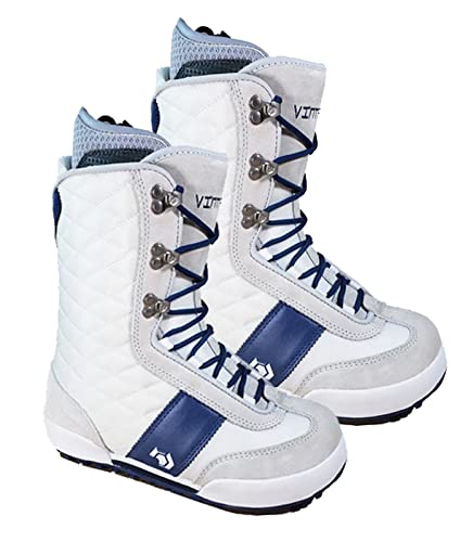 Northwave Vintage Snowboard Boots White Blue Fits Ladys 7 7.5 Mondo 24.5 WL1