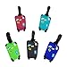 Produktbild Voarge Kofferanhänger, 5 Stück Kofferanhänger mit Namensschild Bunt Flugzeug Gepäckanhänger aus Silikon Luggage Tag aus Silikon Luggage Tag Gegen Verloren Zufällige Farbe 8.5cm*5.5cm