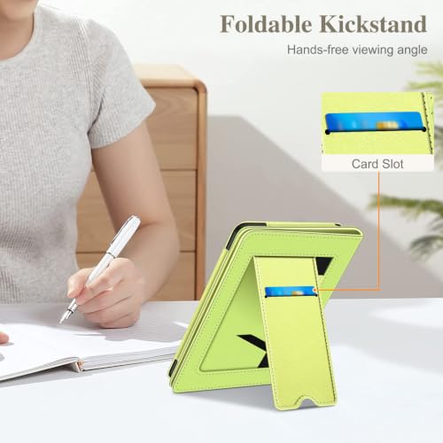 Image of Fintie Case for 7 inch /6.8 inch Kindle Paperwhite(12th /11th Generation-2024 /2021) and Kindle Colorsoft Signature Edition -Slim Foldable Stand Cover Auto Wake /Sleep for Paperwhite 2024, Citrus