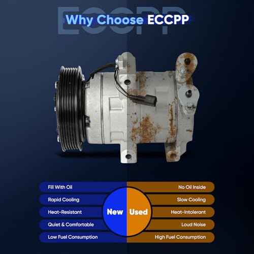 Image of ECCPP AC Compressor Fit for Ford Escape for Mazda Tribute 3.0L 2008-2012 Fast Cooling Air Conditioning Compressor