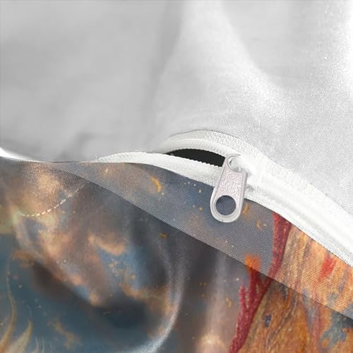 Housse de couette anti-plis imprimé chien 3D microfibre - 8