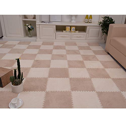 パズルマット ジョイントマット サイドパーツ付 ベビー床暖房対応 子供部屋 滑り止めマット 31*31*0.6*20 フロアマット おしゃれ リビングルーム プレイマット 連動式フォームパッド 遊びマット キッズスペース カラー ヨガ オールシーズン