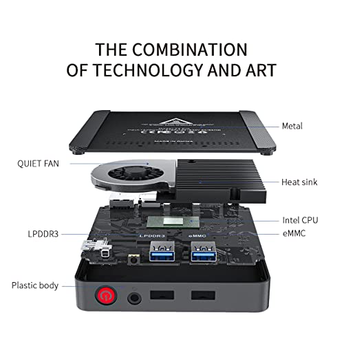 Beelink N3350 Processor (Up To 2.4Ghz), T4 Pro Mini Pc, 4Gb+64Gb Emmc Mini Desktop Computer, 2.4G+5.8G Wifi, Gigabit Ethernet, Bt 4.0, 4K@30Hz, Dual Hdmi #TOP4
