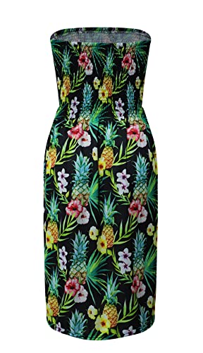 Image of Zyyfly Womens Summer Beach Dresses Strapless Cover Ups Dress Tube Top Sundresses