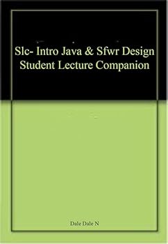 Hardcover Slc- Intro Java & Sfwr Design Student Lecture Companion Book