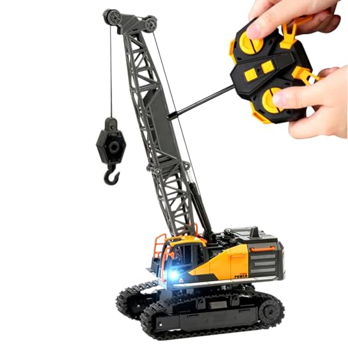 Raxove Grúa teledirigida, Juguete de grúa teledirigido, grúa con Sonido y luz, Modelo de grúa RC con luz y Sonido para niños a Partir de 3 años