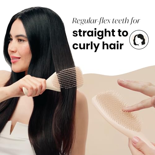 Tangle Teezer - Escova de cabelo desembaraçadora The Ultimate Detangler Large para todos os tipos de