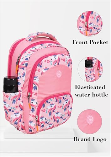Image of PB Pearlbags LARSEN 21L Printed Casual Backpack,3 Compartment,Premium Fabric,Water Resistant Anti Theft,School & College Bag for Boys and Girls,Office & Travel Bag for Men and Women,46X31X15 Cms