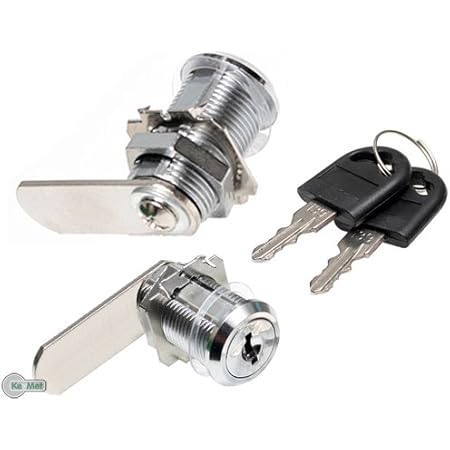 Lucchetti Per Armadi Con Chiave - 2 Pezzi Con 6 Piastrine Di Blocco, Serrature Per Cassette Postali E Mobili - Foto 4