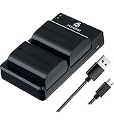 Homesuit LP-E6 LP-E6N Cargador de batería compatible con Canon EOS R6 R5 R, 90D 80D 70D 60D 60DA, 6D...