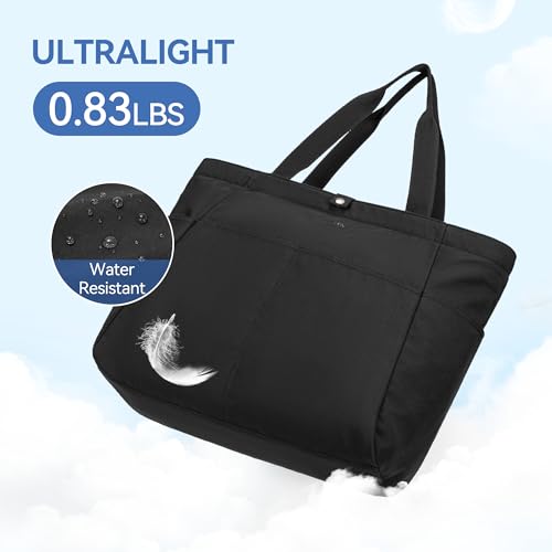 Bostanten Travel Tote Bag For Women Foldable Work Tote Bag Compartment Baech Bag Nylon Waterproof Laptop Purse With Zipper For Daily Gym thumb #5