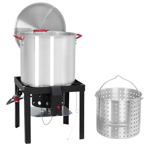 100 Qt Seafood Boil Pot with 110K BTU Burner