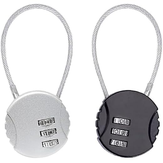 MATSON 3-Digit Combination Cable Lock (Pack of 2)