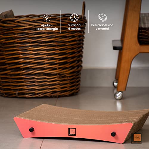 Gatomoderno Arranhador para Gatos de Papelão Kraft, Cama para Gatos, Brinquedo para Gatos, Modelo Br