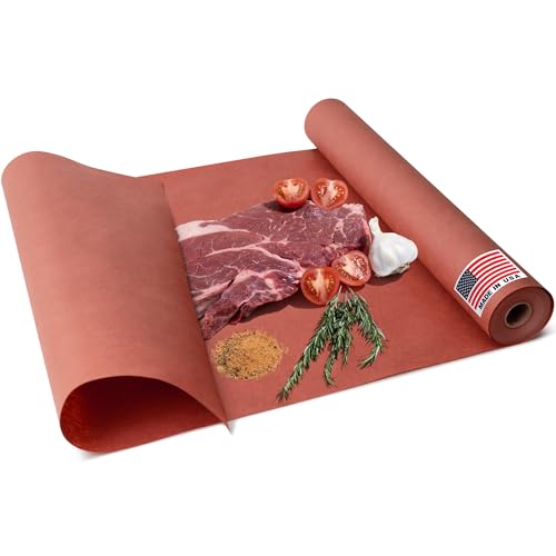 Paclord 18" x 100' Made in USA Pink Butcher Paper Roll - Food-Grade, Breathable Peach Butcher Paper - Perfect for BBQ, Smoking Meat, Wrapping Brisket & Protecting the Bark