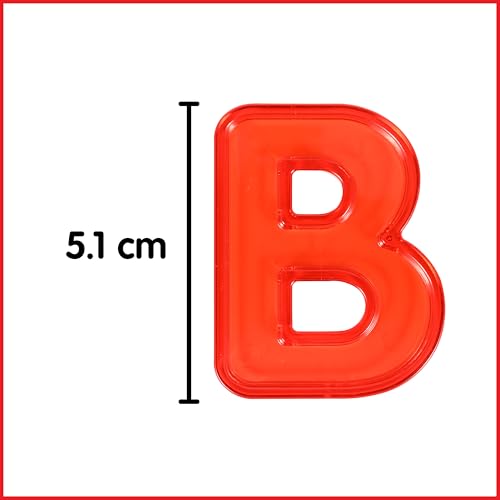 image for edxeducation Transparent Letters and Numbers - Mini Jar - Colorful, Pl