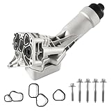 11428651710 Engine Oil Cooler Assembly Compatible with BMW B48 230i 330 430i 530i 540i X3 X4 Z4 G20 G30 G32 G11 G01 G02 G05 G06 Replace 11428651710 11428580414