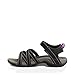 Teva womens Tirra Sandal, Black/Grey, 8 US