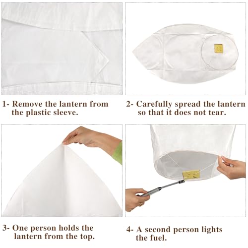 Ysnn PAPER LANTERNS Make Wish For Birthday Party Wedding Decoration Or Outdoor Events thumb #2
