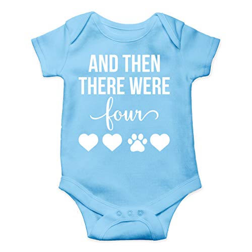 Image of And Then There Were Four - Loving Pet Family - Funny Baby Bodysuit