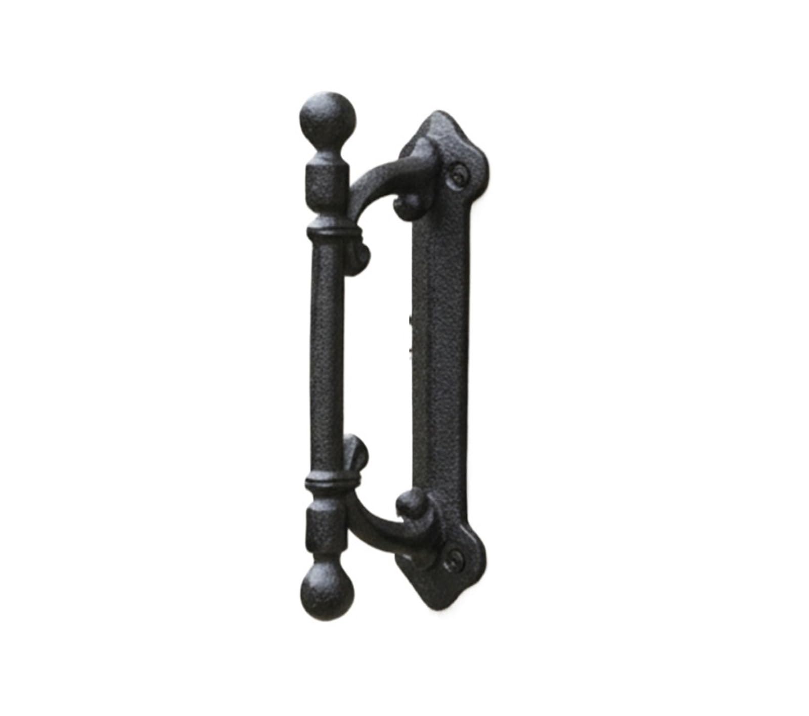 YILWPV Retro Nostalgic Garden Courtyard Cast Iron Barn Door Handles Gate Handle Handle Sets(Type 2)