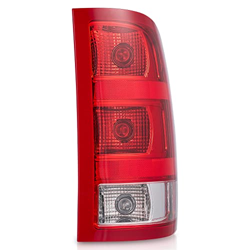 MANFUN Passenger Side (RH) Tail Light Assembly for 2007-2013 GMC Sierra 1500 (SL, SLE, SLT, WT)-2007-2010 GMC Sierra 2500 3500 HD GM2801208 Includes Harness and bulb